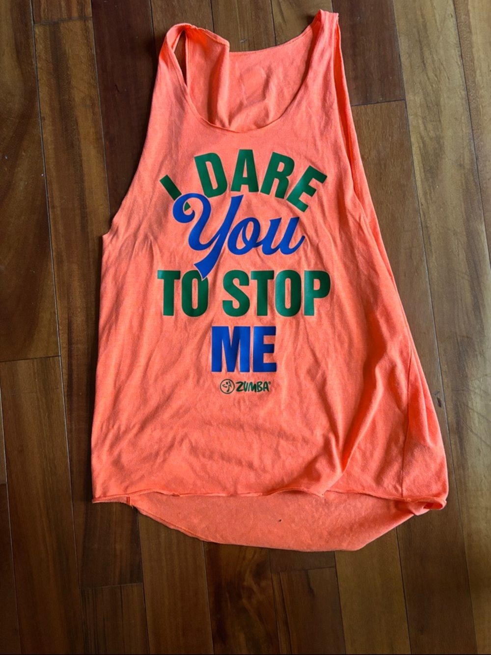 Zumba Fitness Neon Orange WEAR Tagged Tee